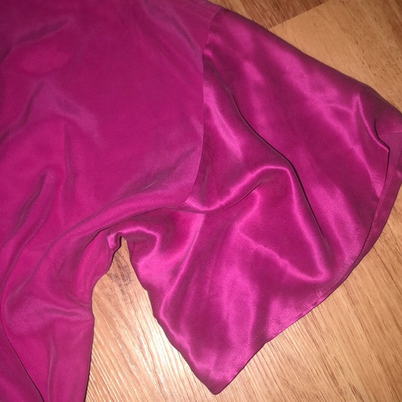 Talbots pink silk kimono dress - Picture 6 of 8